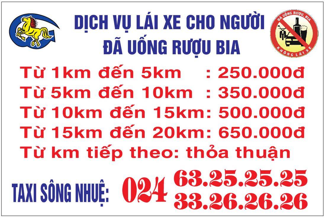 Hệ thống hoạt động taxi Sông Nhuệ