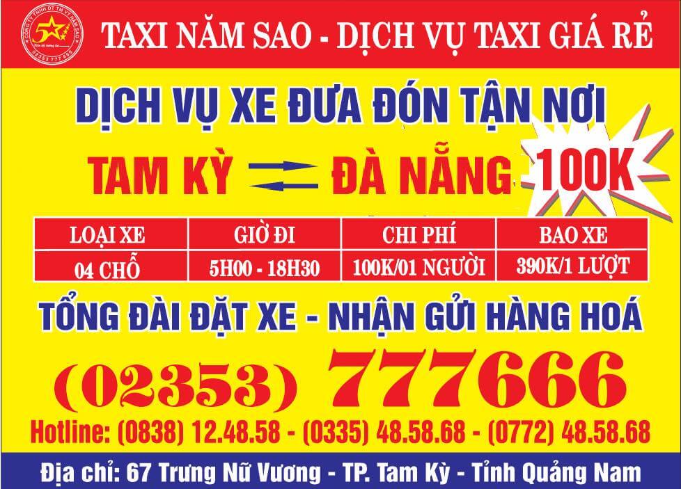Bảng giá dịch vụ của hãng xe